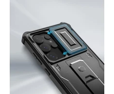 Tech-Protect Kevlar Cam+ Samsung Galaxy S25 Ultra – dėklas telefonui juodos spalvos