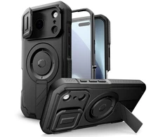 Tech-Protect Kevlar MagSafe dėklas skirtas Apple iPhone 17 Pro Max – juodos spalvos
