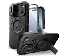 Tech-Protect Kevlar MagSafe dėklas skirtas Apple iPhone 17 Pro – juodos spalvos