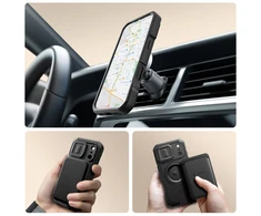 Tech-Protect Kevlar MagSafe dėklas skirtas Apple iPhone 17 Pro – juodos spalvos