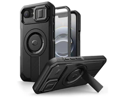 Dėklas Tech-Protect Kevlar MagSafe Apple iPhone 16E juodos spalvos