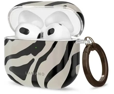 Tech-Protect Lamano dėklas AirPods 4 / 5 - juodas ir smėlio spalvos
