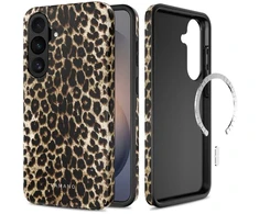 Dėklas Tech-Protect Lamano MagSafe Case for Samsung Galaxy S26 FE - Brown-rusvai gelsvas