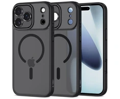 Tech-Protect MagCam MagSafe dėklas skirtas Apple iPhone 17 Pro – matinis juodos spalvos