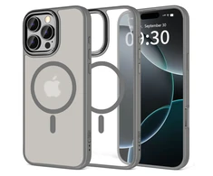 Dėklas Apple iPhone 16 Pro Max Tech-Protect MagEdge MagSafe Titanium / Gunmetal