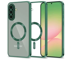 Tech-Protect MagFlex MagSafe Dėklas skirtas Samsung Galaxy A56 5G – skaidrus žalios spalvos