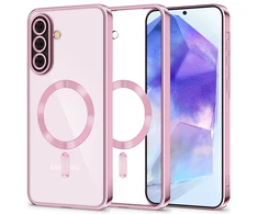 Tech-Protect MagFlex MagSafe Dėklas skirtas Samsung Galaxy A56 5G – skaidrus rožinės spalvos