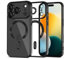 „Tech-Protect MagFlex MagSafe“ dėklas, skirtas „iPhone 17 Pro Max“ – skaidrus, juodas