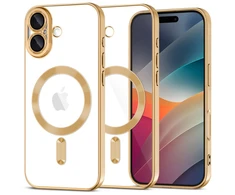 Tech-Protect MagFlex MagSafe dėklas skirtas Apple iPhone 17 – skaidrus aukso spalvos