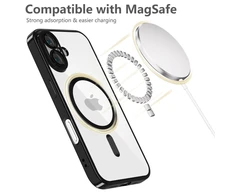 „Tech-Protect MagFlex MagSafe“ dėklas, skirtas „iPhone 16e“ / „17e“ – skaidrus