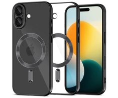 „Tech-Protect MagFlex MagSafe“ dėklas, skirtas „iPhone 17“ – skaidrus, juodas