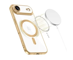 Tech-Protect MagFlex MagSafe dėklas skirtas Apple iPhone 17 Air – skaidrus aukso spalvos