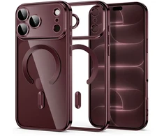 Dėklas TECH-PROTECT MAGFLEX MAGSAFE IPHONE 17 PRO / 18 PRO SHINY BURGUNDY