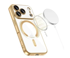 „Tech-Protect MagFlex MagSafe“ dėklas, skirtas „iPhone 17 Pro Max“ – permatomo aukso spalvos