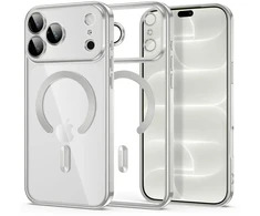 Dėklas Tech-Protect MAGFLEX MagSafe iPhone 17 PRO / 18 PRO BLIZGUS SIDABRINIS