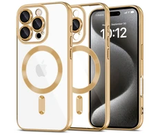 Apple iPhone 16 Pro Tech-Protect MagFlex MagSafe Shiny dėklas telefonui aukso spalvos