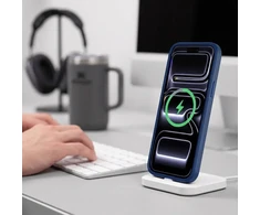 Dėklas TECH-PROTECT MAGMAT MagSafe CC iPhone 17 Pro / 18 Pro MATINIS TAMSIAI MĖLYNAS