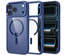 Dėklas Mėlyna Tech-Protect Magmat Magsafe CC do iPhone 17 Pro Max / 18 Pro Max deep mėlynas/clear