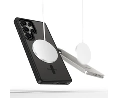 Dėklas Tech-Protect Magmat Magsafe do Galaxy S25 Ultra permatomas juoda