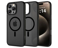 Apple iPhone 16 Pro Tech-Protect Magmat MagSafe Matte dėklas telefonui juodos spalvos