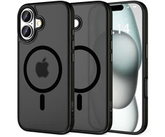 Apple iPhone 16 Tech-Protect Magmat MagSafe Matte dėklas telefonui juodos spalvos