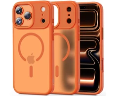 „Tech-Protect MagMat MagSafe“ dėklas, skirtas „iPhone 17 Pro Max“ – oranžinis