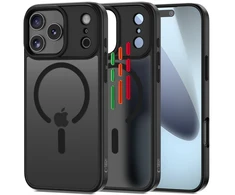 Tech-Protect MagMat XT 4-set MagSafe dėklas skirtas Apple iPhone 17 Pro Max – matinis juodos spalvos