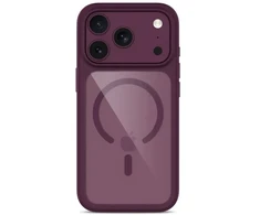 Tech-Protect MagOne CC MagSafe Case + Tempered Glass 2 vnt. for iPhone 18 Pro Max / 17 Pro Max - Clear Burgundy