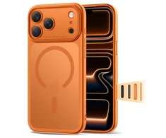 „Tech-Protect Magpeak Magsafe CC“ dėklas, skirtas „iPhone 17 Pro Max“ – matinis oranžinis