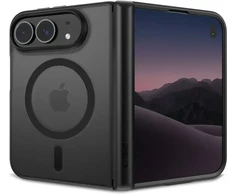 Dėklas Tech-Protect MagPeak MagSafe CC skirtas iPhone Duo – juodas matinis