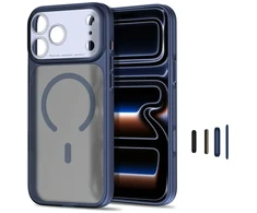 Tech-Protect MagPrime MagSafe dėklas „CC“ iPhone 18 Pro Max / 17 Pro Max – matinis tamsiai mėlynas