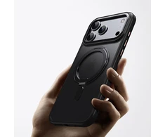 Tech-Protect MagRing MagSafe dėklas skirtas Apple iPhone 17 Pro Max – matinis juodos spalvos