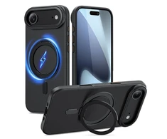 Tech-Protect MagRing MagSafe dėklas skirtas Apple iPhone 17 Air – juodos spalvos