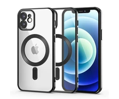 Tech-Protect MagShine Line MagSafe Apple iPhone 12 – dėklas telefonui juodos spalvos