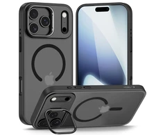 Tech-Protect MagStand MagSafe dėklas skirtas Apple iPhone 17 Pro Max – matinis juodos spalvos