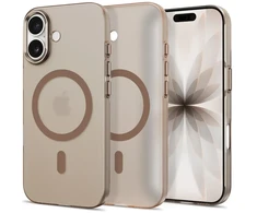 **Tech-Protect MagZero MagSafe dėklas, skirtas iPhone 17 – smėlio-rudos spalvos, matinis**
