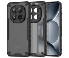 Dėklas Tech-Protect Rugged Shield Xiaomi Poco M8 Pro / Redmi Note 15 Pro+ Plus 5G matte juodas