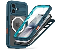 Dėklas TECH-PROTECT SHELLBOX MAGSAFE IP68 IPHONE 17 OCEAN Mėlynas