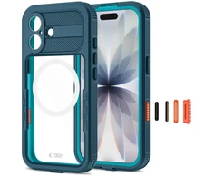 Dėklas TECH-PROTECT SHELLBOX MAGSAFE IP68 IPHONE 17 OCEAN Mėlynas