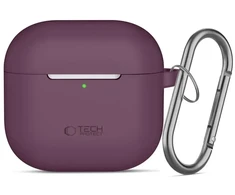 Dėklas TECH-PROTECT silikoninis pakabukas Apple AirPods 4 / 5 bordo spalvos