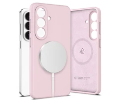 Dėklas Tech-Protect Silicone MagSafe Samsung Galaxy S26 Rožinė Pearl