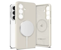 „Tech-Protect“ silikoninis „MagSafe“ dėklas „Samsung Galaxy S26 Cosmic Latte“