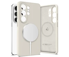 „Tech-Protect“ silikoninis „MagSafe“ dėklas „Samsung Galaxy S26 Ultra Cosmic Latte“