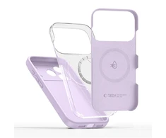 „Tech-Protect“ silikoninis „MagSafe“ dėklas, skirtas „iPhone 17 Pro“ – Violetinė