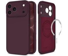 Dėklas TECH-PROTECT SILICONE MAGSAFE IPHONE 17 PRO / 18 PRO BURGUNDY