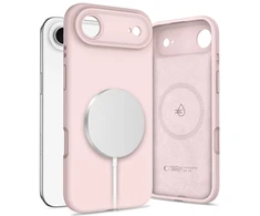 „Tech-Protect“ silikoninis „MagSafe“ dėklas, skirtas „iPhone 17 Air“ – Rožinė
