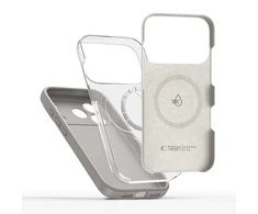 „Tech-Protect“ silikoninis „MagSafe“ dėklas, skirtas „iPhone 17 Pro“ – pilkas