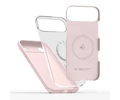 „Tech-Protect“ silikoninis „MagSafe“ dėklas, skirtas „iPhone 17 Air“ – Rožinė