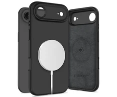 „Tech-Protect“ silikoninis „MagSafe“ dėklas, skirtas „iPhone 17 Air“ – Juodas