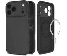 Dėklas TECH-PROTECT SILICONE MAGSAFE IPHONE 17 PRO / 18 PRO MIDNIGHT Juodas